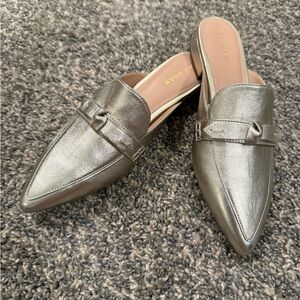 Cole Haan Piper Bow Metallic Mules 7.5